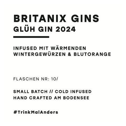 Britanix Glüh Gin 2024 (500ml / 40% Vol)