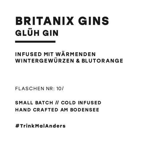 Britanix Glüh Gin (500ml / 40% Vol)