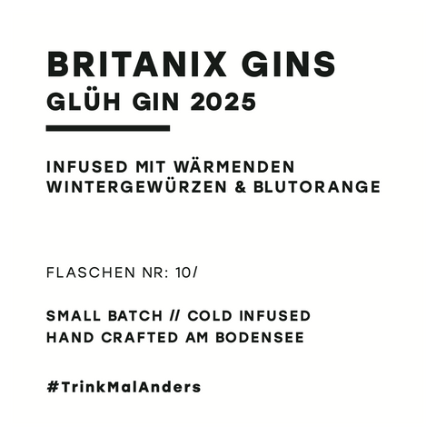 Britanix Glüh Gin 2025 (500ml / 40% Vol)